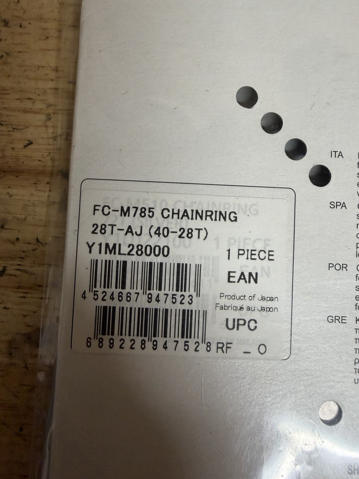 Shimano SLX FC-M7000 MTB 24 Tooth Chainring 64 mm BCD 2 x10 speed2
