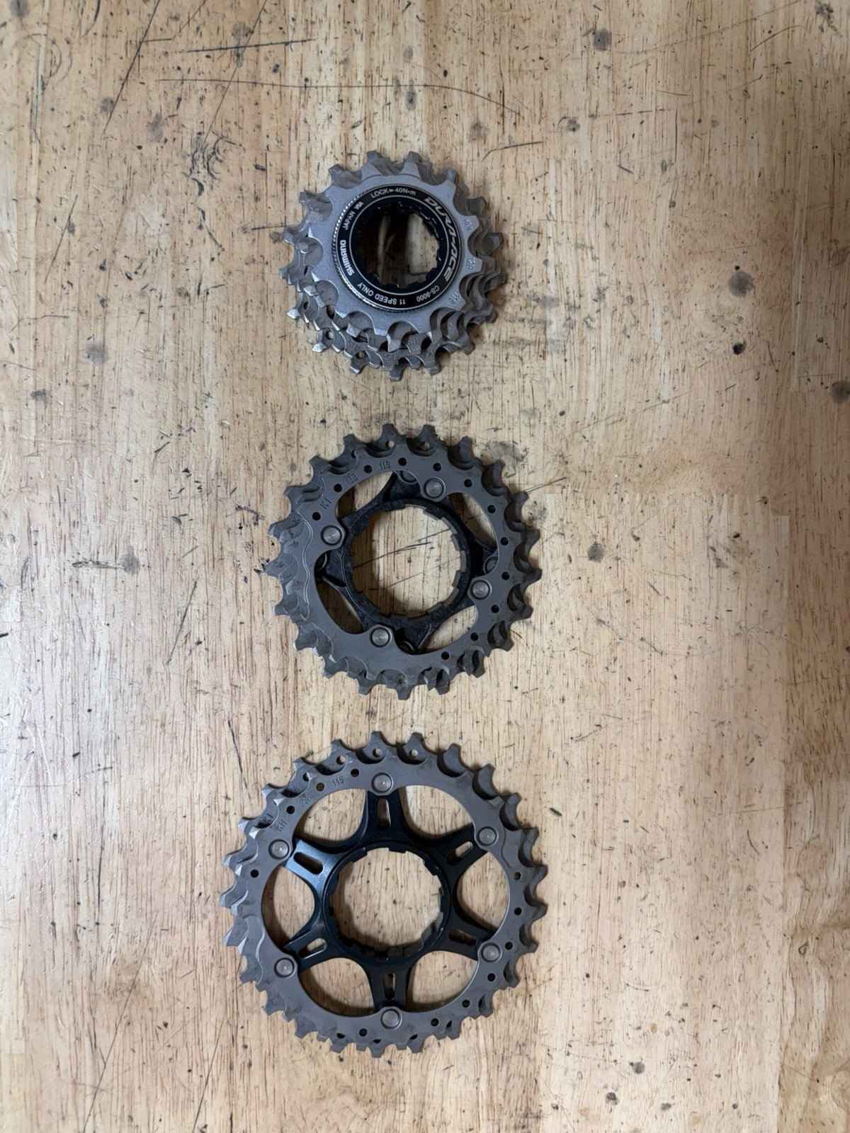 Shimano Dura-Ace CS-9000 12-25T, 11 Speed Titanium Cassette, Made in Japan2
