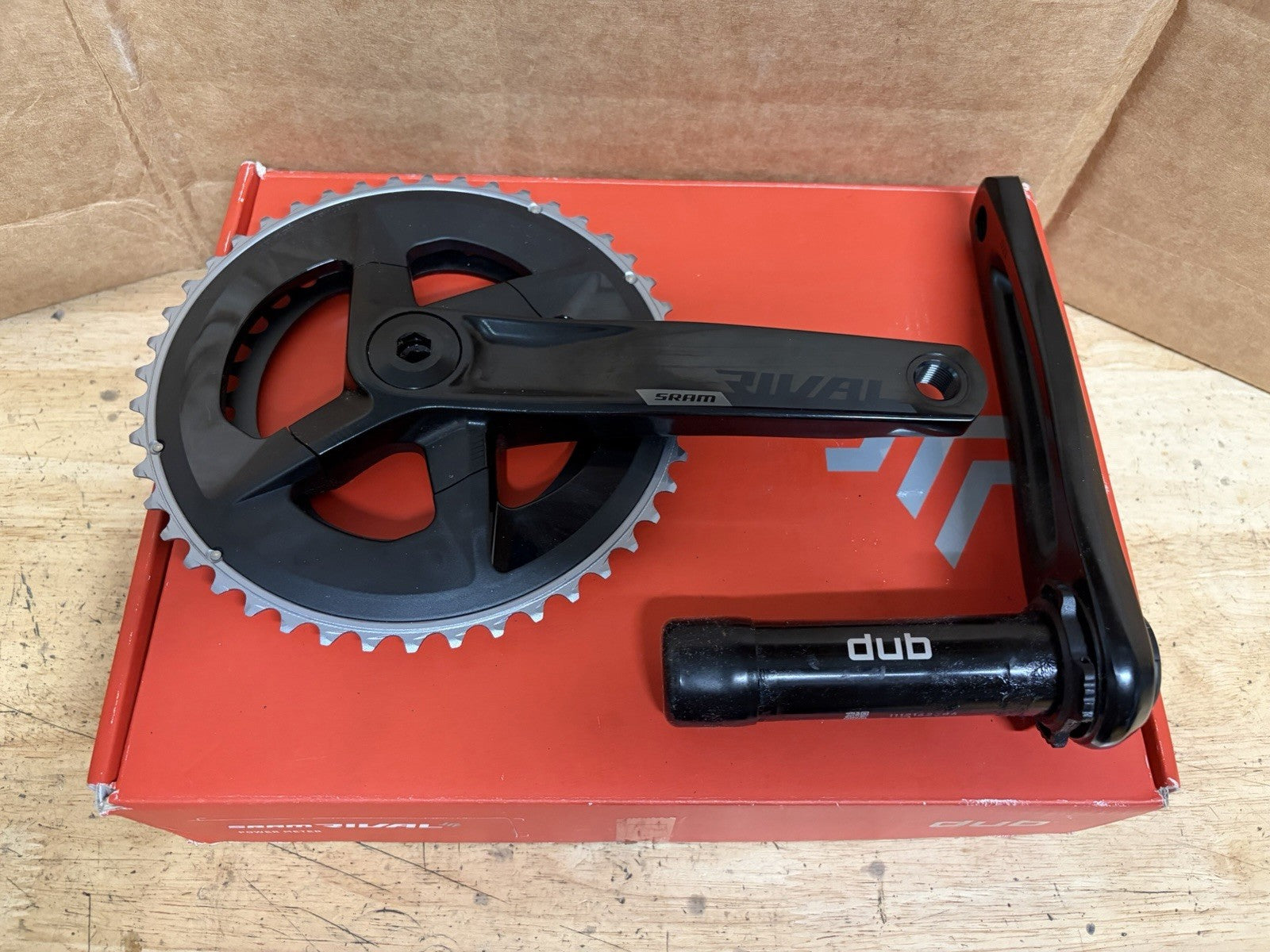 SRAM Rival AXS D1 Power Meter Crankset, 170mm, 12-Speed, 2x, 46/33T, DUB Spindle0