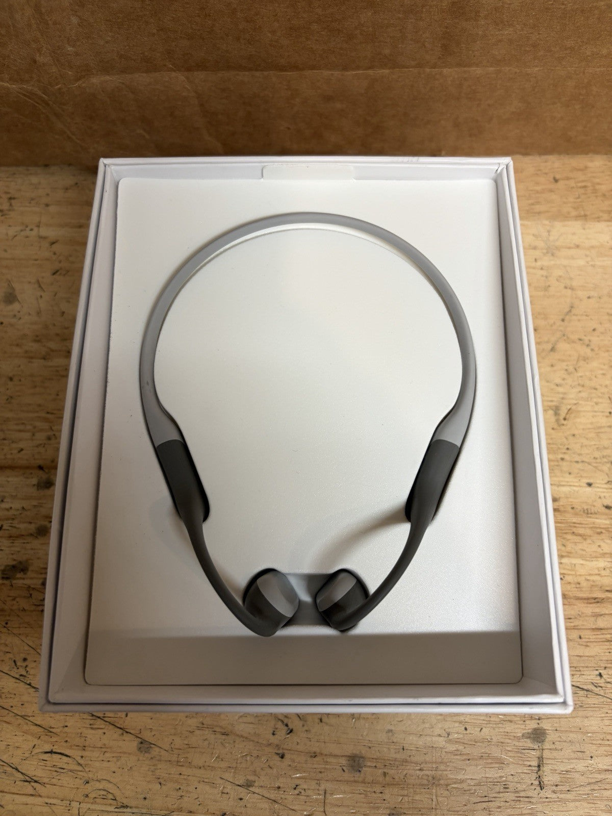 Shokz - OpenRun Bone Conduction Open-Ear Endurance Headphones - Gray - NEW1