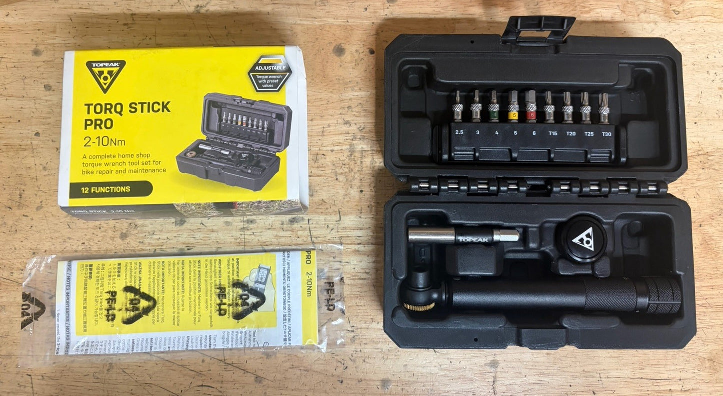 Topeak Torq Stick Pro Wrench 2-10Nm Bicycle Tool & Bit Set (9-Bits)2