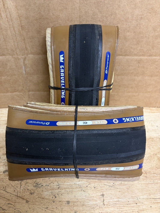 Gravel Ling Plus 700 X 45 TLR - PAIR - brown / tan - folding0