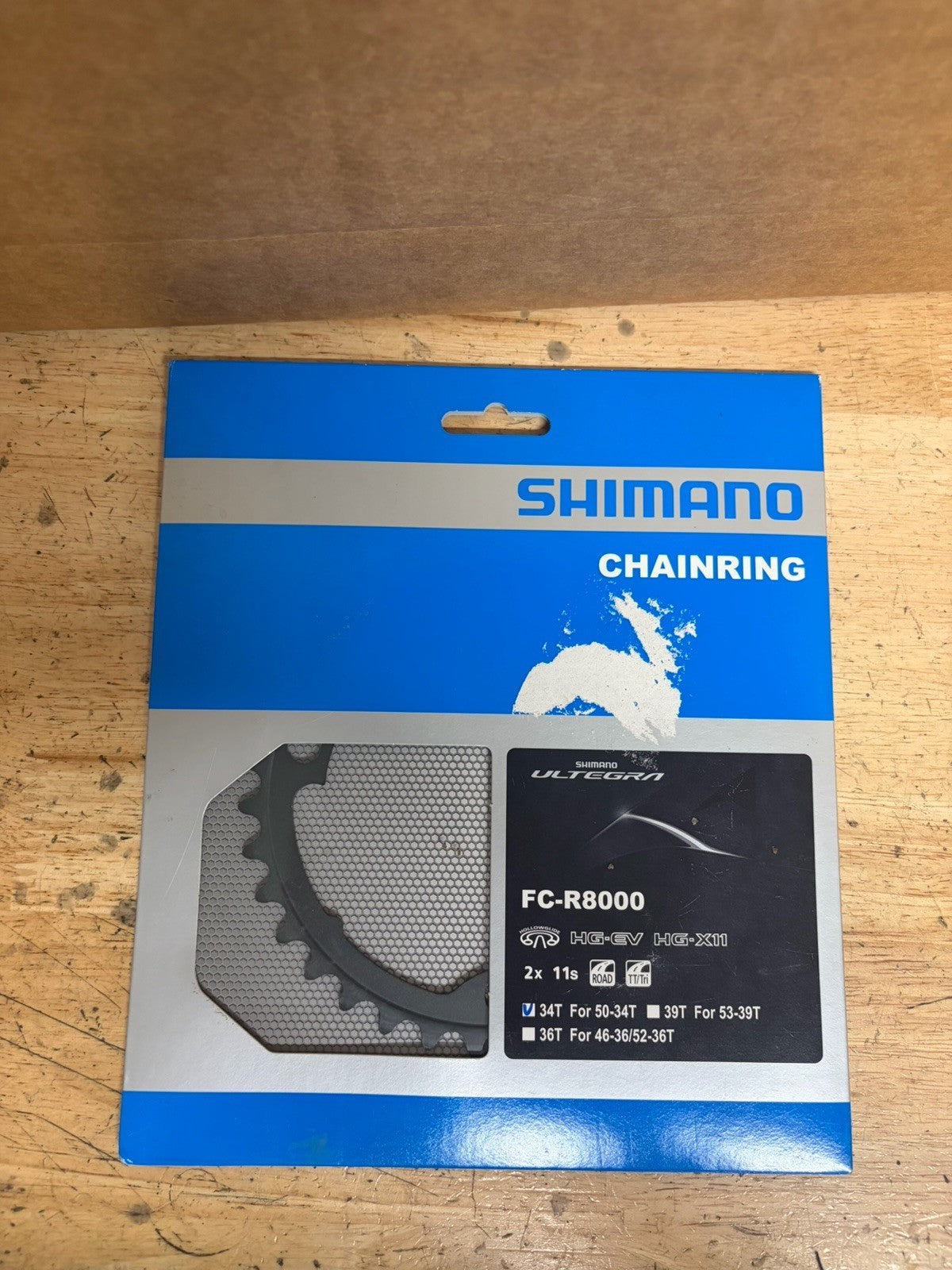 Shimano Ultegra R8000 34t 110mm 11-Speed Chainring for 34/50t0