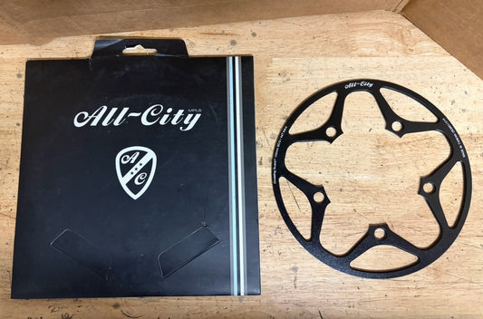 NEW All-City Cross Wizard Chainring Guard. Black. 44T. 110mm BCD0